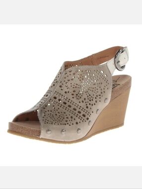 Pikolinos Benissa Wedge Sandals Lether Shoes open toe cork footbed Sz.8